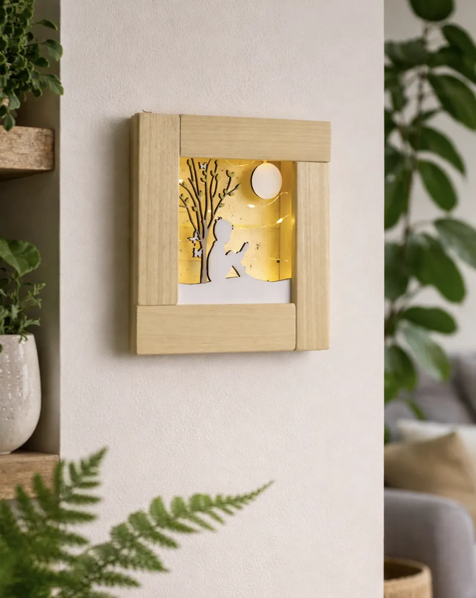 Quadro Luminoso Principe in Legno personalizzabile