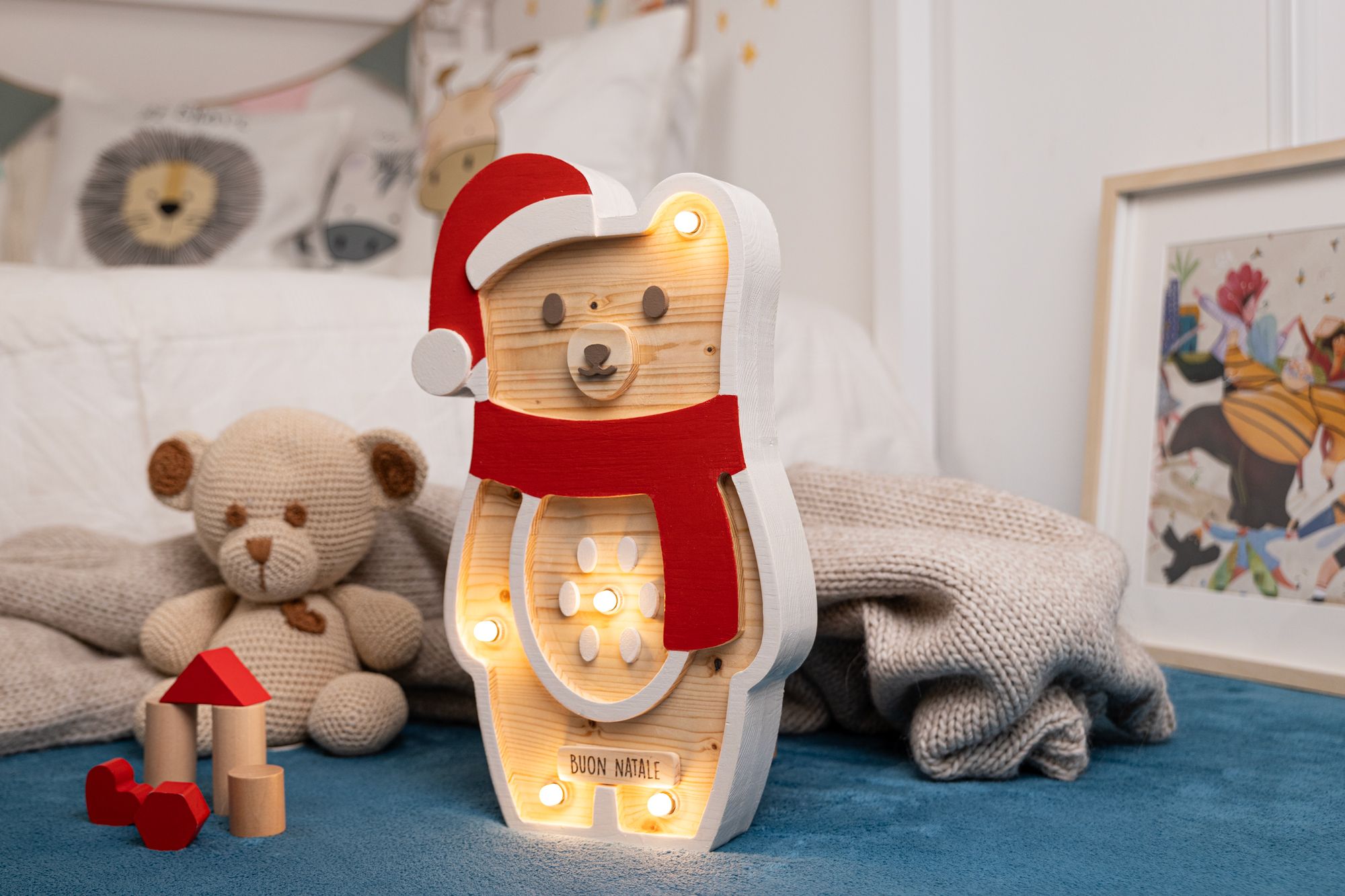 Lampada Orso di Natale