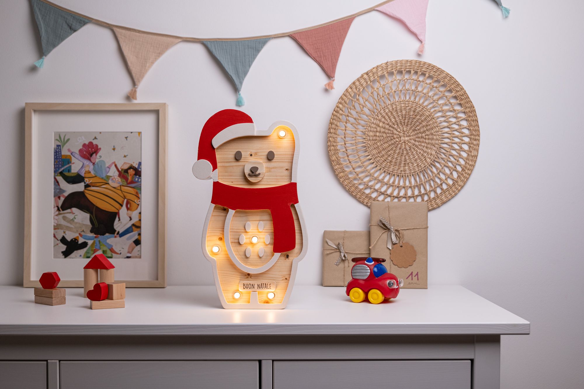 Lampada Orso di Natale