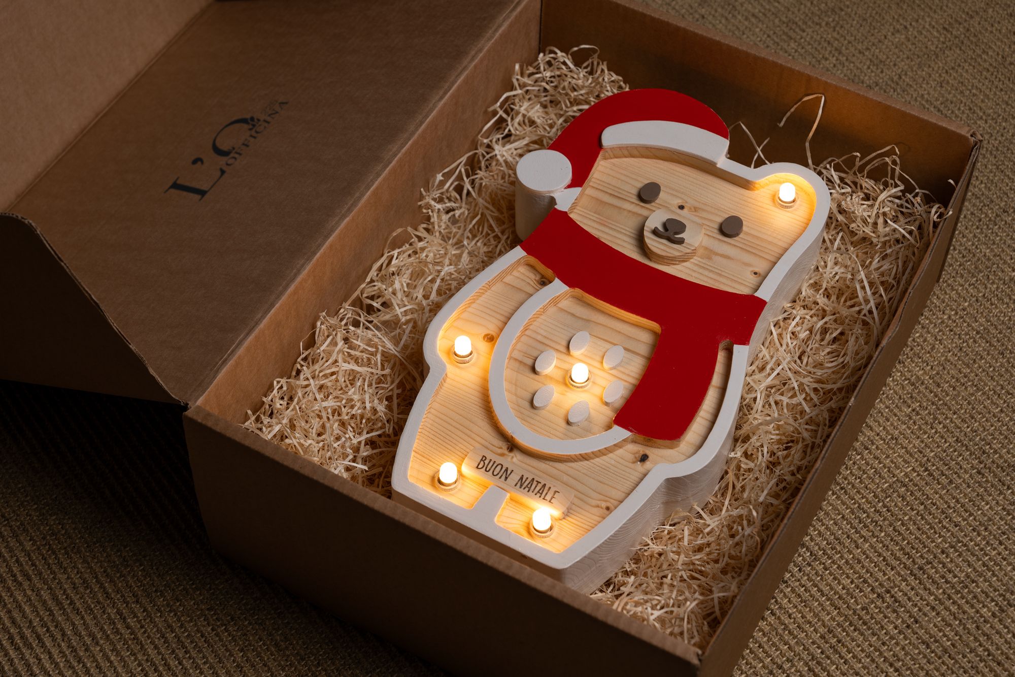 Lampada Orso di Natale